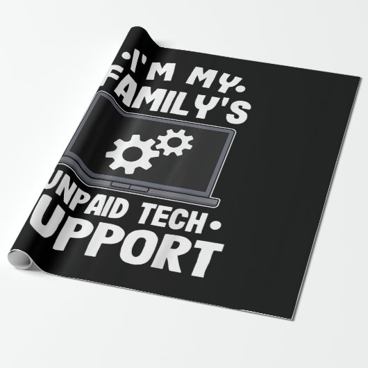 Ich bin der unbezahlte Computer des technischen Su Geschenkpapier (Ungerollt)