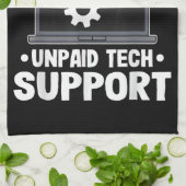 Ich bin der unbezahlte Computer des technischen Su Geschirrtuch (Gefaltet)