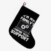 Ich bin der unbezahlte Computer des technischen Su Großer Weihnachtsstrumpf (Vorderansicht (hängend))