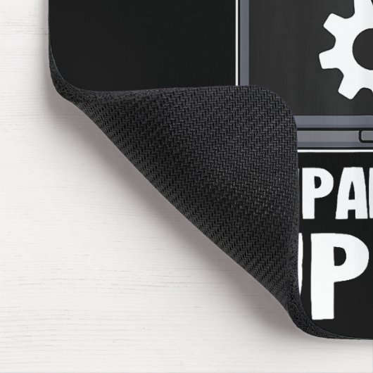 Ich bin der unbezahlte Computer des technischen Su Mousepad (Ecke)