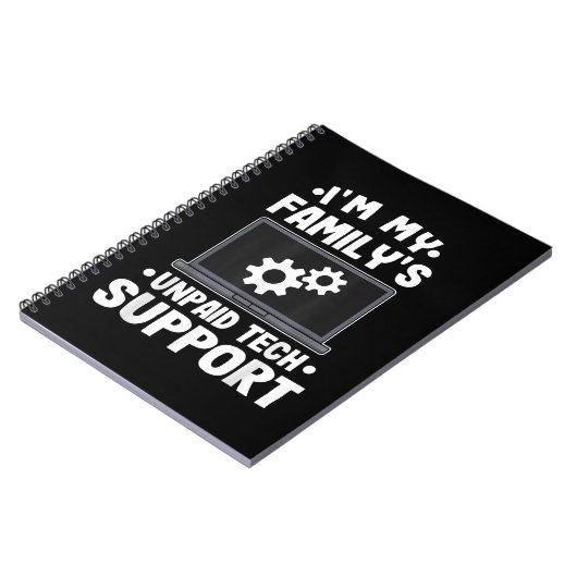 Ich bin der unbezahlte Computer des technischen Su Notizblock (Linke Seite)