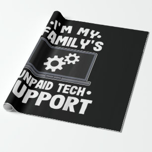 Ich bin der unbezahlte Technik-Support meiner Fami Geschenkpapier