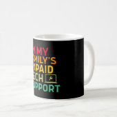 Ich bin der unbezahlte Technik-Support meiner Fami Kaffeetasse (VorderseiteRechts)