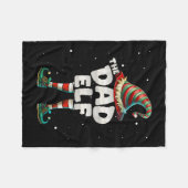 Ich bin der Vater Elf Familie Matching Group Weihn Fleecedecke (Vorderseite (Horizontal))