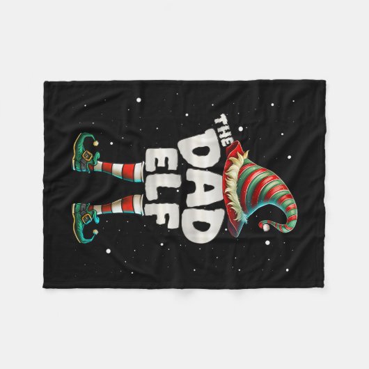 Ich bin der Vater Elf Familie Matching Group Weihn Fleecedecke (Vorderseite (Horizontal))