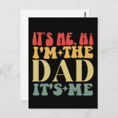 Ich bin der Vater, ich bin der lustige Vater. Postkarte (Vorne/Hinten)