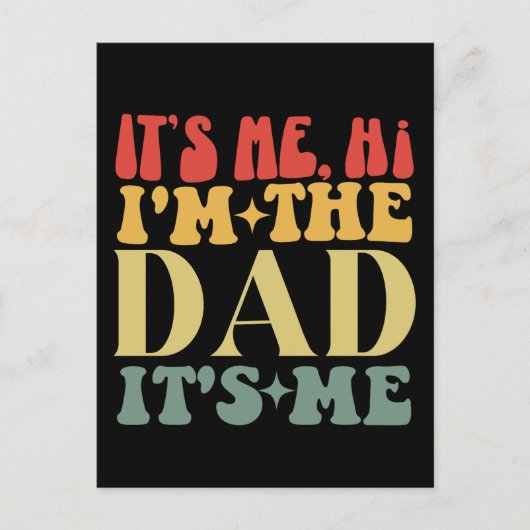 Ich bin der Vater, ich bin der lustige Vater. Postkarte (Vorderseite)