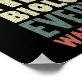 Ich bin der verrückte Mikrobiologe, den Sie alle g Poster (Ecke)