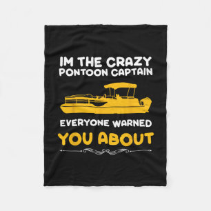Ich bin der verrückte Pontoon-Kapitän, vor dem dic Fleecedecke