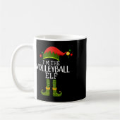 Ich bin der Volleyball Elf Funny Matching Christma Kaffeetasse (Links)