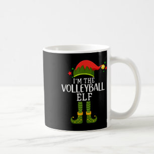 Ich bin der Volleyball Elf Funny Matching Christma Kaffeetasse