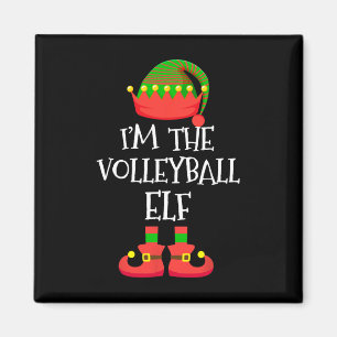 Ich bin der Volleyball Elf Weihnachtself Elf Squad Magnet