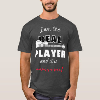 Ich bin der wahre Bass Gitarre Player Design 1 T-Shirt