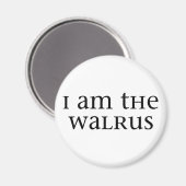 Ich bin der Walrus Magnet (Vorderseite/Rückseite)