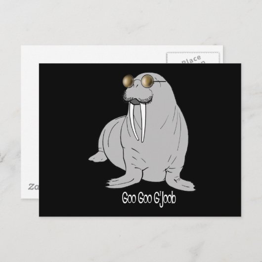 Ich bin der Walrus Postkarte (Vorne/Hinten)