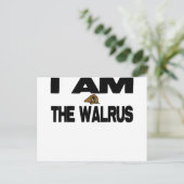 Ich bin der Walrus Postkarte (Stehend Vorderseite)