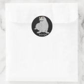 Ich bin der Walrus Runder Aufkleber (Tasche)