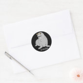 Ich bin der Walrus Runder Aufkleber (Umschlag)