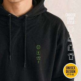 Ich bin der Weg Johannes 14:6 Christliche Symbole Hoodie