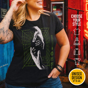 Ich bin der Weg Johannes 14:6 Grid Christlicher Cy Große Größe T-Shirt