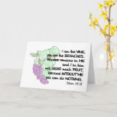 Ich bin der Wein, du bist die Äste Mitteilungskart Karte (Gelbe Blume)