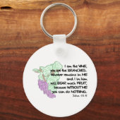 Ich bin der Wein, du bist die Äste... Schlüsselanh Schlüsselanhänger (Vorderseite)