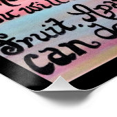 Ich bin der Wein John 15 5 Poster (Ecke)