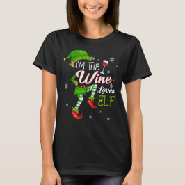 Ich bin der Wein Lover Elf Matching Familie Weihna T-Shirt