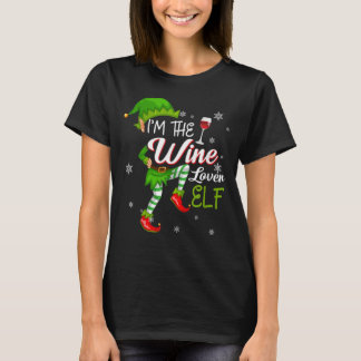 Ich bin der Wein Lover Elf Matching Familie Weihna T-Shirt