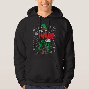 Ich bin der Wein Lover Elf Weihnachtself trinken W Hoodie