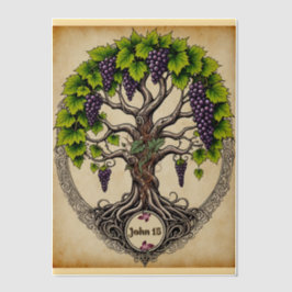 Ich bin der Wein Pergament Einladungen