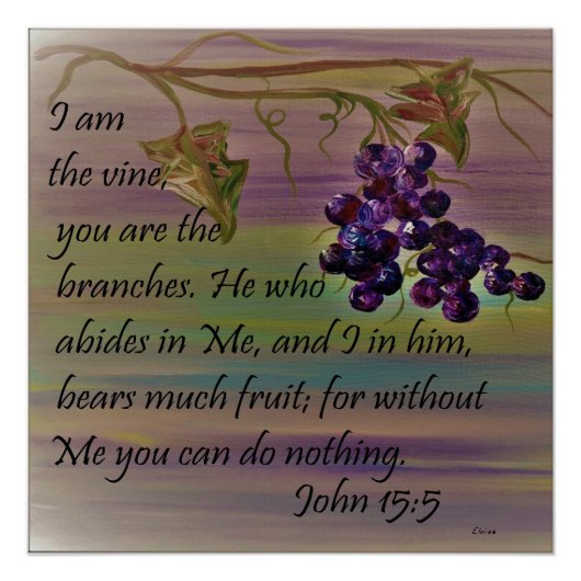 Ich bin der Wein Poster (Vorderseite)