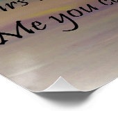 Ich bin der Wein Poster (Ecke)