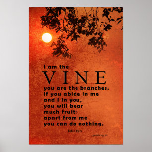 Ich bin der Wein ... (Schrift: John 15:5) Poster