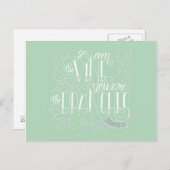 Ich bin der Wein. Sie sind die Zweige. Postkarte (Vorne/Hinten)