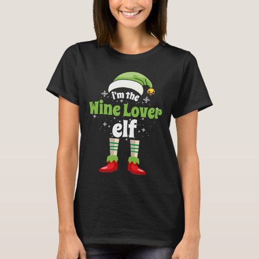 Ich bin der Weinelf, der Weihnachten gleicht T-Shirt (Vorderseite)