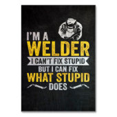 Ich bin der Welder Tischnummer (Vorderseite)