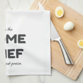 Ich bin der Zuhause-Koch. Keine Tipps, nur Lob - F Geschirrtuch (Viertel Falte)