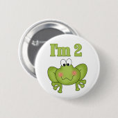 Ich bin der zwei Frosch-Knopf Button (Vorne & Hinten)