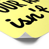 Ich bin derbin, wer ich bin poster (Ecke)