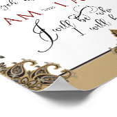 Ich bin derh, ich bin Ehyeh Asher Ehyeh Hebrew Exo Poster (Ecke)