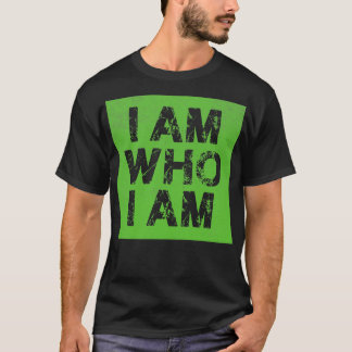 Ich bin derjenige, der ich Vintag grün bin T-Shirt