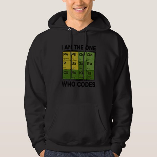 Ich bin derjenige, der Programmierer-Nerd programm Hoodie (Vorderseite)