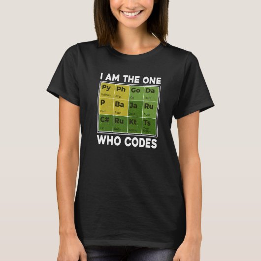 Ich bin derjenige, der Programmierer-Nerd programm T-Shirt (Vorderseite)