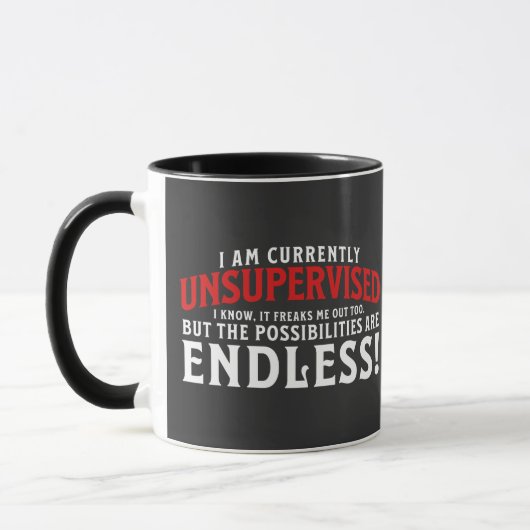 Ich bin derzeit nicht beaufsichtigt tasse (Links)