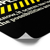 Ich bin derzeit unbeaufsichtigt ich weiß es Novelt Poster (Ecke)