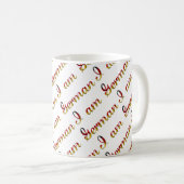 Ich bin Deutscher Country Pride Typografy Pattern Kaffeetasse (VorderseiteRechts)