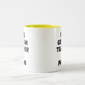 ICH BIN DEUTSCHER LEHRER UND STOLZ ZWEIFARBIGE TASSE (Mittel)