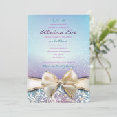 ICH BIN DEVINE Bat Mitzvah Einladung (Stehend Vorderseite)