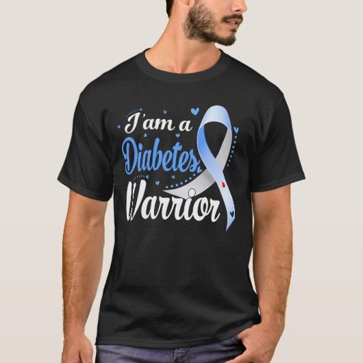 Ich bin Diabetiker des Diabetes-Kriegers T-Shirt (Vorderseite)